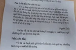 Học sinh phát hoảng với đề kiểm tra học kỳ 1 ngữ văn lớp 8 của quận 3