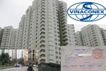 Lạ lùng: Cảnh dây thừng "trói" quanh cụm chung cư N05 (Vinaconex) 
