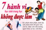 7 hành vi học sinh trung học không được làm