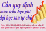 Quy định mức trần học phí sau tự chủ