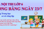 Học sinh dự thi tuyển lớp 6 song bằng Hà Nội cần biết