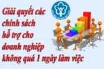 Giải quyết các chính sách hỗ trợ doanh nghiệp trong 1 ngày 