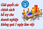 Giải quyết các chính sách hỗ trợ doanh nghiệp trong 1 ngày 