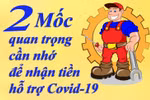 2 mốc quan trọng cần nhớ để nhận tiền hỗ trợ Covid-19