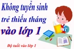 Hà Nội không tuyển trẻ thiếu tháng vào lớp 1