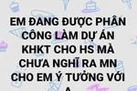 Có những thầy cô mua bán, xin cho giáo án và đủ thứ khác trên mạng xã hội 