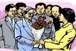 Chiếc ghế, chén đũa dành cho thầy giáo cũ
