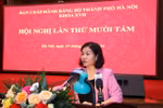 Đồng chí Nguyễn Thị Tuyến được phân công điều hành Thành ủy Hà Nội