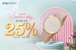 DOJI Watch tung ưu đãi tới 25% đồng hồ dịp 8/3