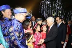 Tổng Bí thư chung vui cùng người dân Thủ đô chào đón Giao thừa