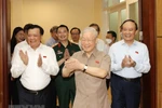 Tổng Bí thư dự buổi tiếp xúc cử tri báo cáo kết quả kỳ họp Quốc hội