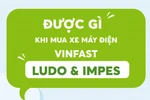 Infographic: Được gì khi mua xe máy điện VinFast Ludo, Impes?