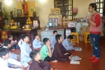 Lớp học thiện nguyện tại chùa Hòa Phúc