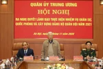Tổng Bí thư, Chủ tịch nước Nguyễn Phú Trọng chủ trì Hội nghị Quân ủy Trung ương