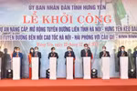 Thủ tướng dự lễ khởi công một số dự án hạ tầng chiến lược tại Hưng Yên
