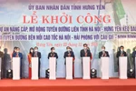 Thủ tướng dự lễ khởi công một số dự án hạ tầng chiến lược tại Hưng Yên