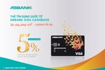 Hoàn tiền đến 5% với thẻ Visa Cashback của ABBANK