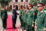 Chủ tịch nước Lương Cường thăm chúc Tết cán bộ, chiến sĩ Quân khu 9