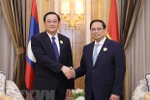 Thủ tướng Phạm Minh Chính gặp Thủ tướng Lào Sonexay Siphandone