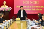 Hội nghị triển khai quyết định kiểm tra đối với BTV Tỉnh ủy Quảng Ninh (*)