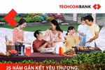 "25 năm gắn kết yêu thương - trao ngàn quà tặng" cùng Techcombank