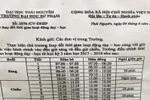 Một quy định kỳ lạ của Trường Đại học Sư phạm Thái Nguyên