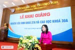 Lễ khai giảng nghiên cứu sinh khóa 37A và cao học khóa 30A Trường ĐH Thương mại