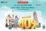 Ưu đãi 40% khi mua bảo hiểm du lịch tại BIC