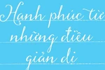 Hạnh phúc từ những điều bình dị