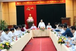 Bộ trưởng Bộ Giáo dục và Đào tạo Phùng Xuân Nhạ làm việc tại tỉnh Quảng Ngãi