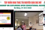 Tập huấn trực tuyến: Thực hành khai thác Tài nguyên Giáo dục Mở