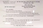 Kì lạ, đề thi học sinh giỏi Ngữ văn cấp tỉnh giống đề Olympic như đúc
