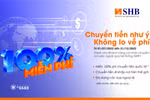 Miễn phí chuyển tiền quốc tế cùng SHB