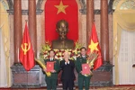 Tổng Bí thư, Chủ tịch nước trao Quyết định thăng quân hàm cho hai Thứ trưởng