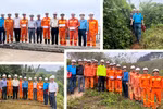 Thăm hỏi, động viên công nhân thay cách điện đường dây 500kV Sơn La - Hòa Bình
