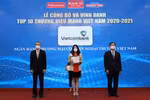 Vietcombank - Top 10 Thương hiệu mạnh Việt Nam năm 2020-2021