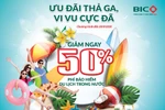 BIC giảm phí 50% cho khách hàng tham gia bảo hiểm du lịch trong nước