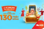 Cơ hội trúng trúng vàng 9999 khi lì xì online trên ứng dụng MSB mBank