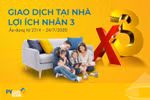 “Giao dịch tại nhà, lợi ích nhân 3” cùng PVcomBank