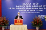 Tổng Bí thư Nguyễn Phú Trọng bỏ phiếu bầu cử tại quận Hai Bà Trưng