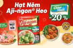 Hạt nêm Aji-ngon® Heo Giảm Muối: Lựa chọn cho chế độ ăn lành mạnh