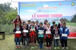 Trẻ em Nà Bó hạnh phúc trong lễ khánh thành điểm trường mới