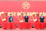 Chủ tịch nước Võ Văn Thưởng dự khai bút đầu xuân tại Hà Nội