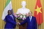 Chủ tịch nước hội đàm với Tổng thống nước Cộng hòa Sierra Leone