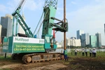 Dự án cầu đi bộ qua sông Sài Gòn chính thức thực hiện mũi khoan cọc đầu tiên