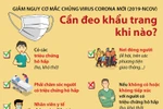 Cần đeo khẩu trang khi nào để giảm nguy cơ mắc nCoV?