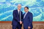 Thủ tướng Phạm Minh Chính tiếp CEO Tim Cook của Tập đoàn Apple