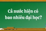 Hiện cả nước có bao nhiêu đại học?