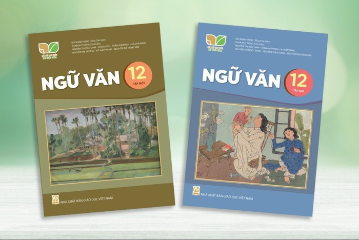 Sách giáo khoa Ngữ văn lớp 12 bộ sách Kết nối tri thức với cuộc sống. Ảnh: Nhà xuất bản Giáo dục Việt Nam 12nvkn.jpg