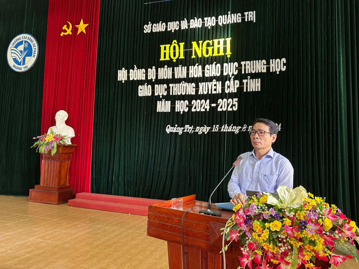 Ông Mai Huy Phương - Phó Giám đốc Sở Giáo dục và Đào tạo tỉnh Quảng Trị. Ảnh: quangtri.edu.vn 2024-08-15-14-03-011.png